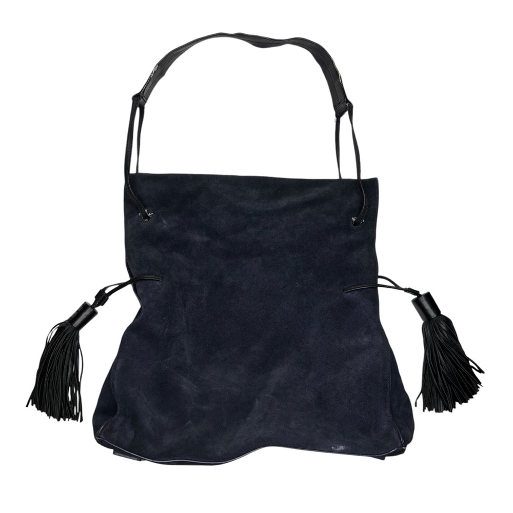 All Saints Freedom Hobo Slouchy Blue Handbag